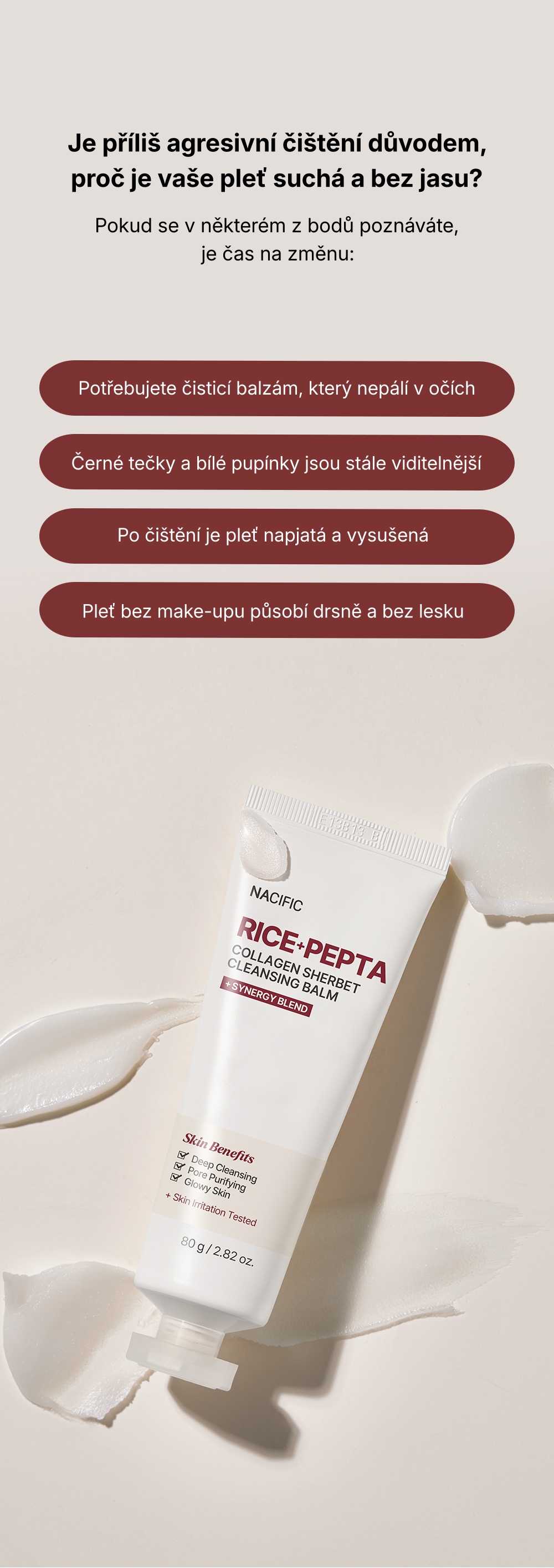 1.1. Detailed Page NACIFIC Rice Pepta Sherbet Cleansing Balm
